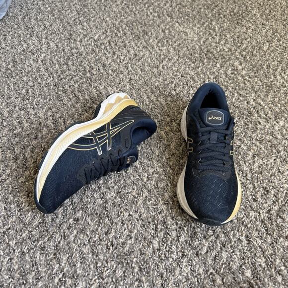 ASICS Gel-Kayano 27 Womens Running Training Sneakers Shoe Size 7.5 Blue Gold - Picture 9 of 9